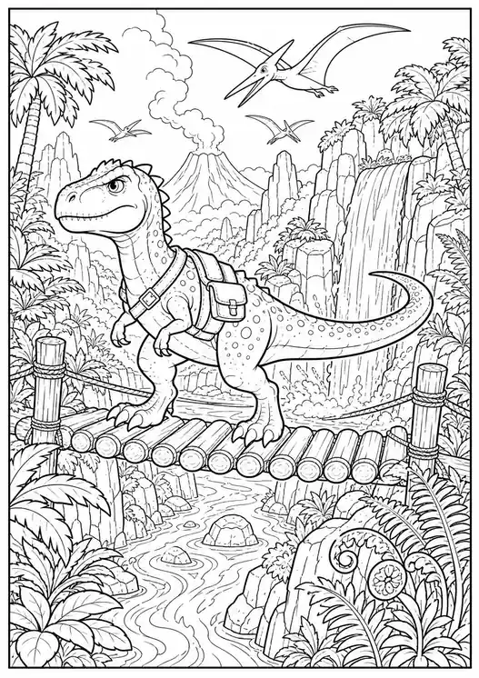 Printable Dinosaur Coloring Pages PDF