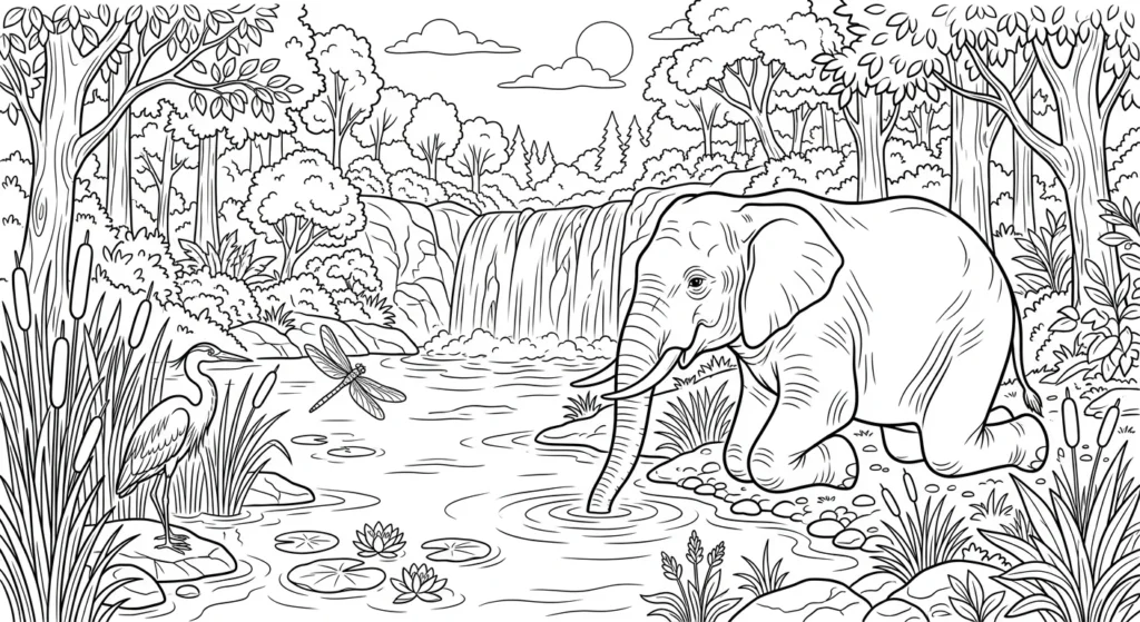 Elephant Coloring